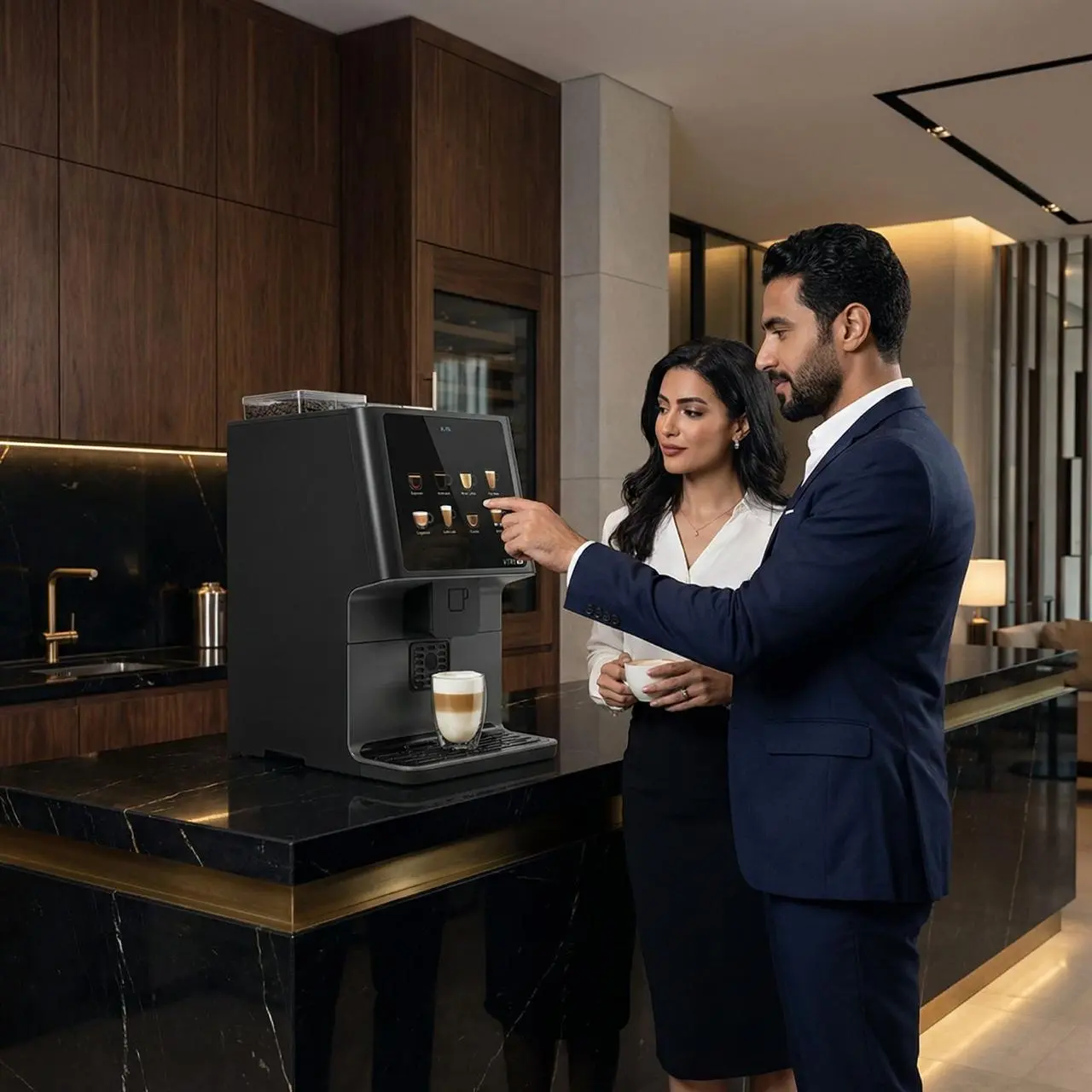 Vending machine in commercial environment